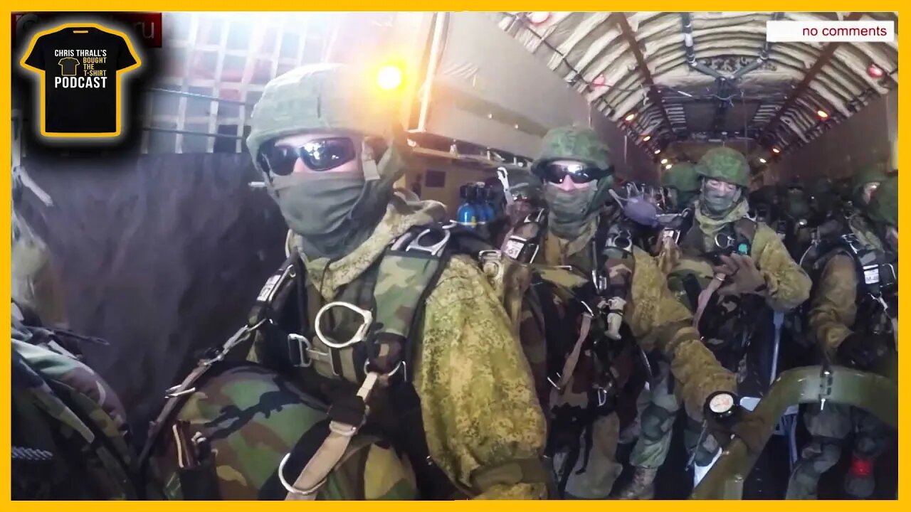 Russian Paratroopers Salute Victory (Z) & Truth (V) In Ukraine During FREEFALL