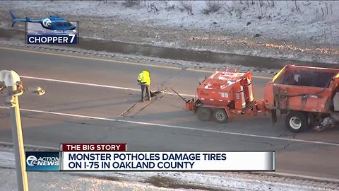 Repairs continue at NB I-75 between I-696 and Square Lake Road