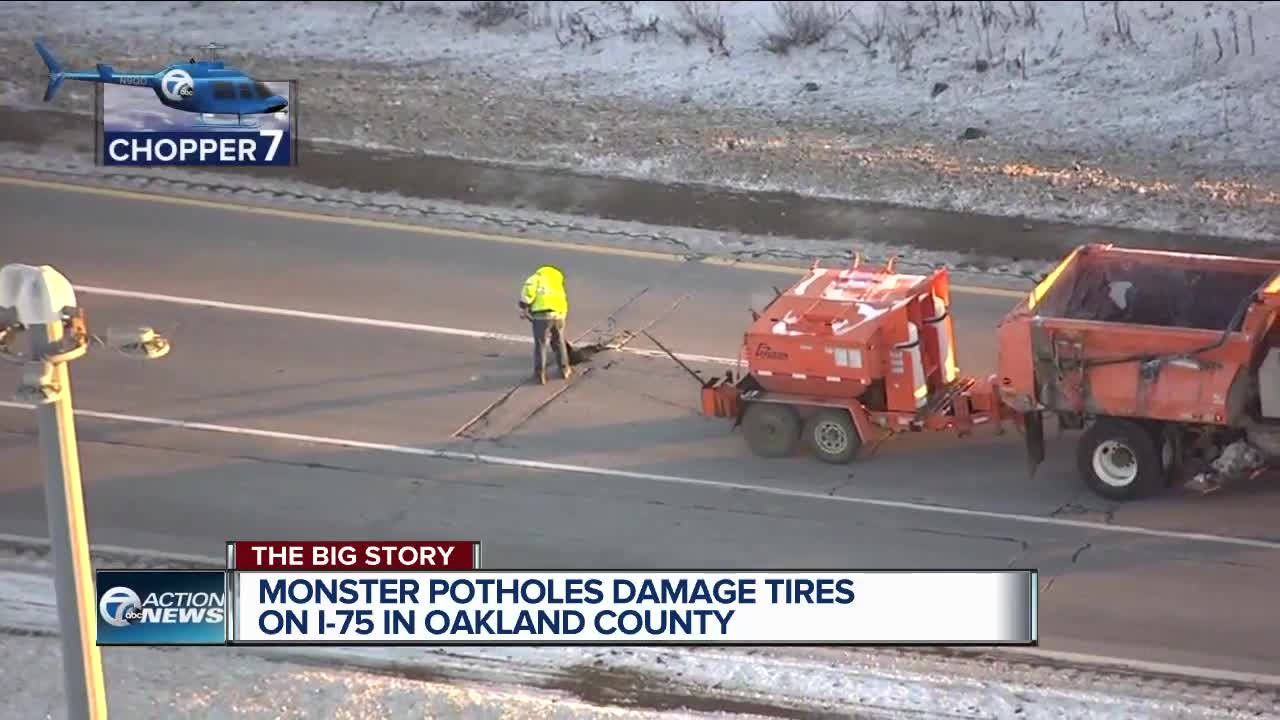 Repairs continue at NB I-75 between I-696 and Square Lake Road