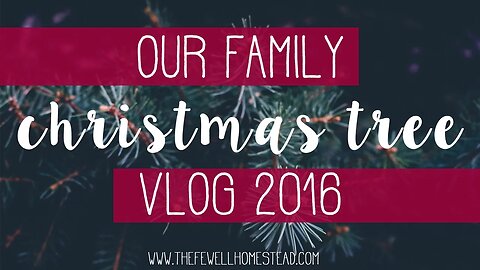 Our Family Christmas Tree VLOG 2016