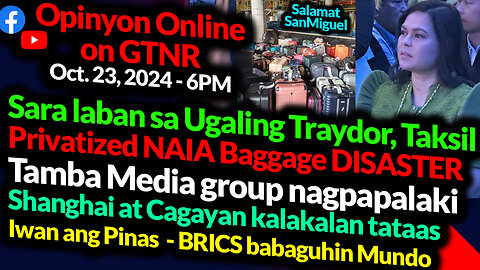 "Mag Sorry Kayo sa Teargas Sa KOJC" - VP Sara | NAIA Baggage Wreck | GTNR with Ka Mentong and Ka Ado