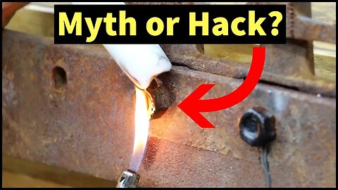 Candle Wax to Loosen Rusty Nuts a Myth or Hack? Let's find out!