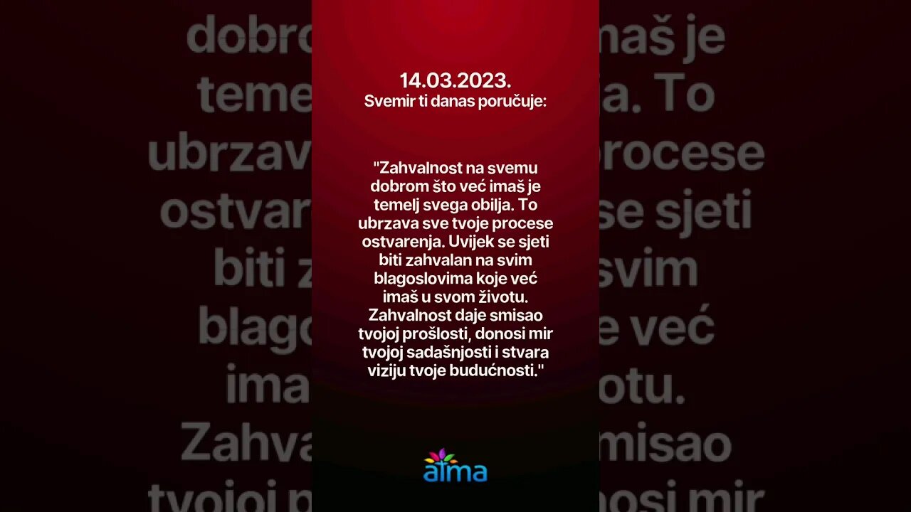 Poruka Svemira 14.03.2023. 💙