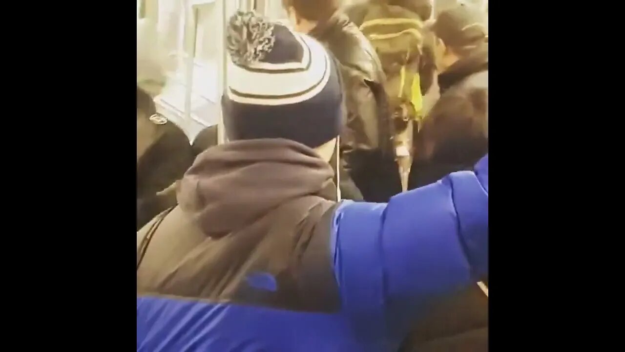 (Fight clip) they cough the fade on the train New!!