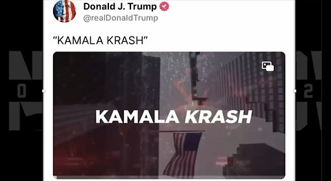 Kamala crash, comms, August. And We Know. 🔥🇺🇸🐸