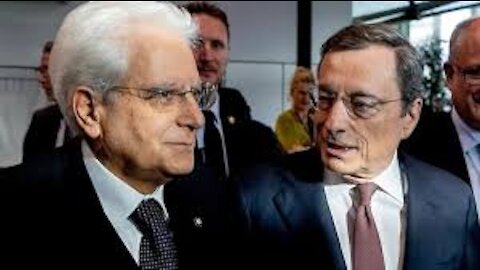 MATTARELLA e l'APOLOGIA FASCISTA DI DRAGHI per il PROFITTO PLUTOCRATICO SOVRANAZIONALE collage