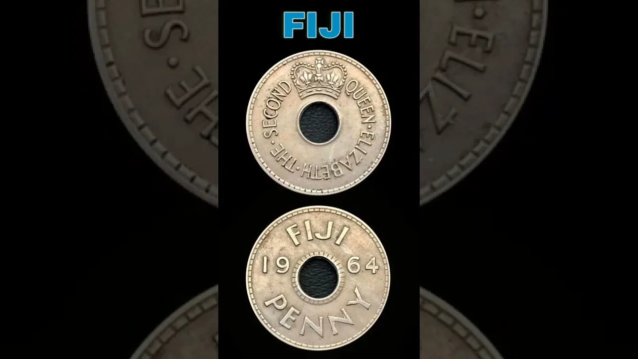 Fiji 1 penny 1964.#shorts #coinnotesz