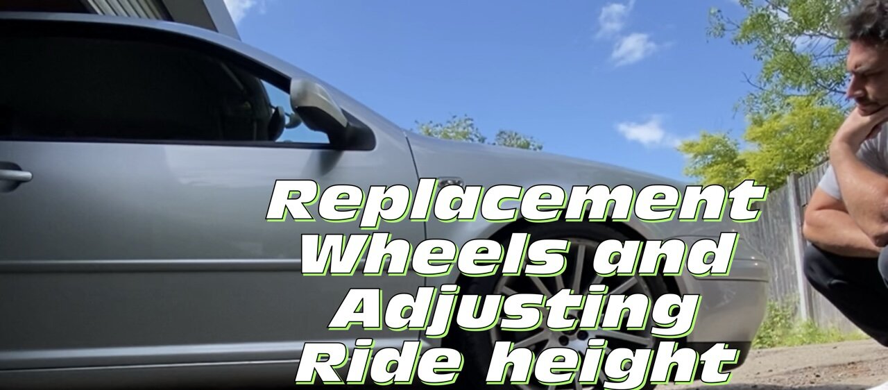 Replacing wheels and adjusting the new suspension
