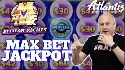 Max Betting M Magic Link - My 1st Jackpot Ever on Stellar Riches!