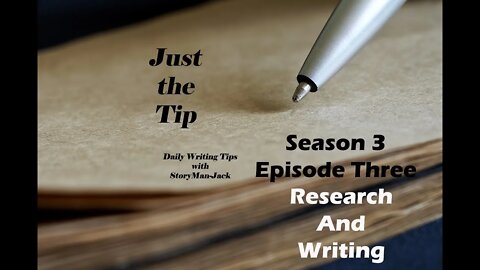 Just the Tip EP 3 Original Audio Fiction, Original Fiction, Writing Tips