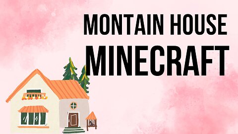 MONTAIN HOUSE ON MINECRAFT/ quick gameplay ❣️