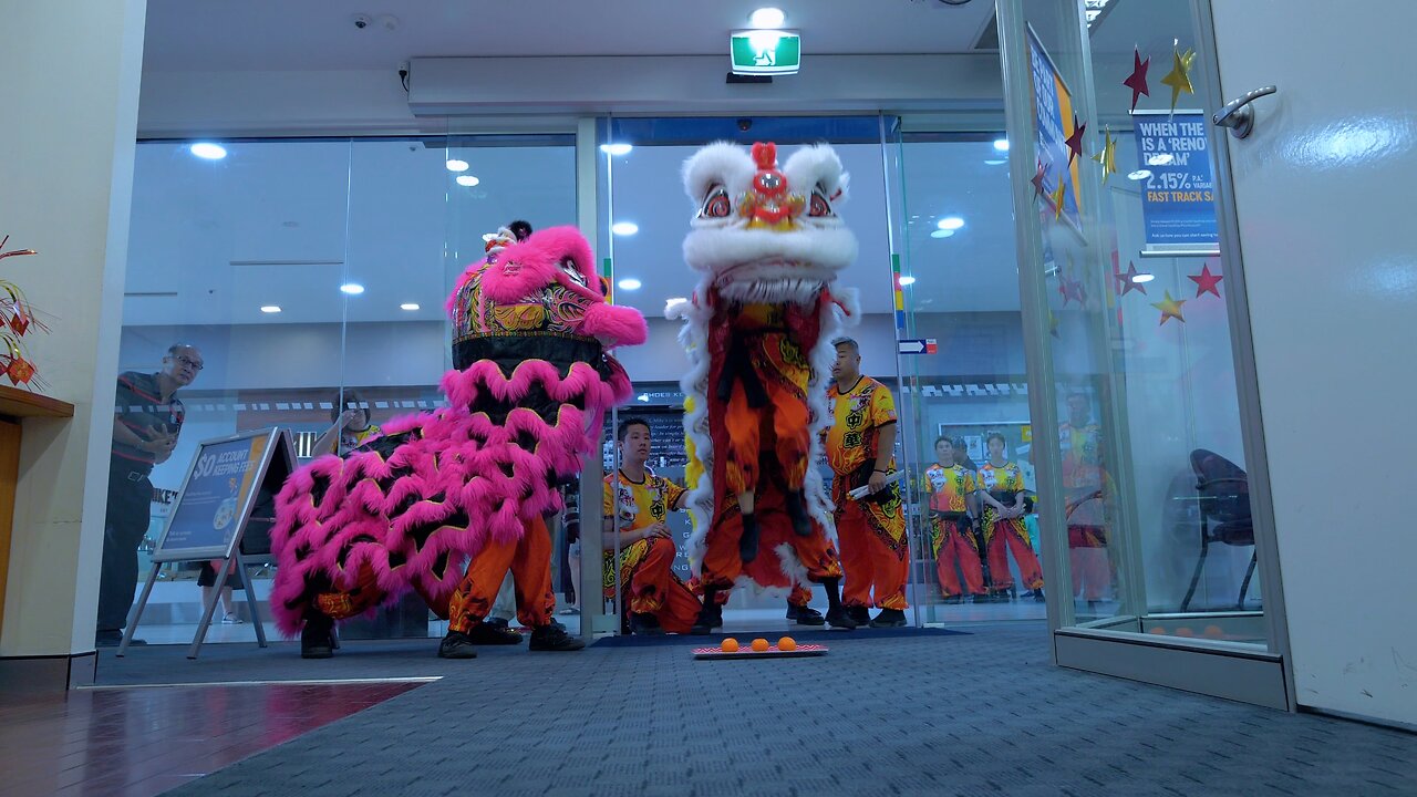 Lion Dance Chinese New Year Southlands Boulevarde BOQ Perth Australia