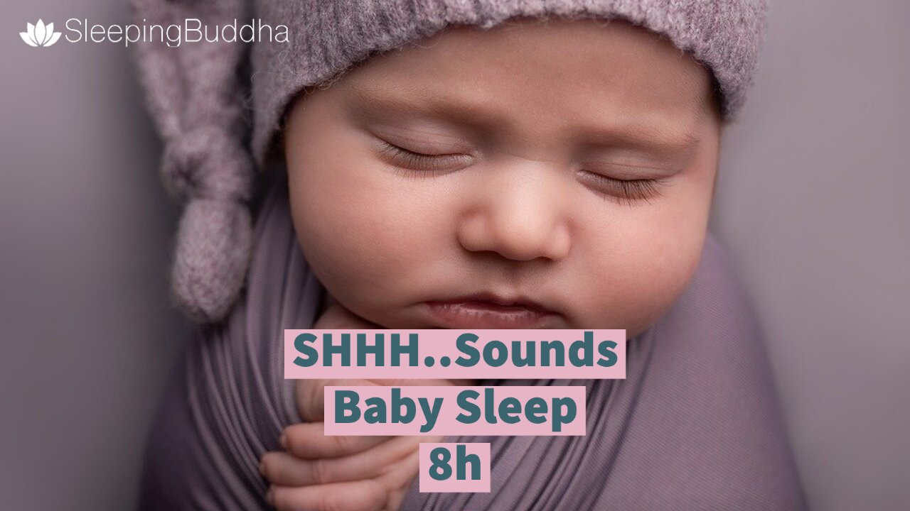 Put a Baby to Sleep 8h of Female Voice Shhh Sound