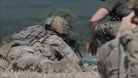 Partner nations participate in small arms weapons exchange during Platinum Lion 22