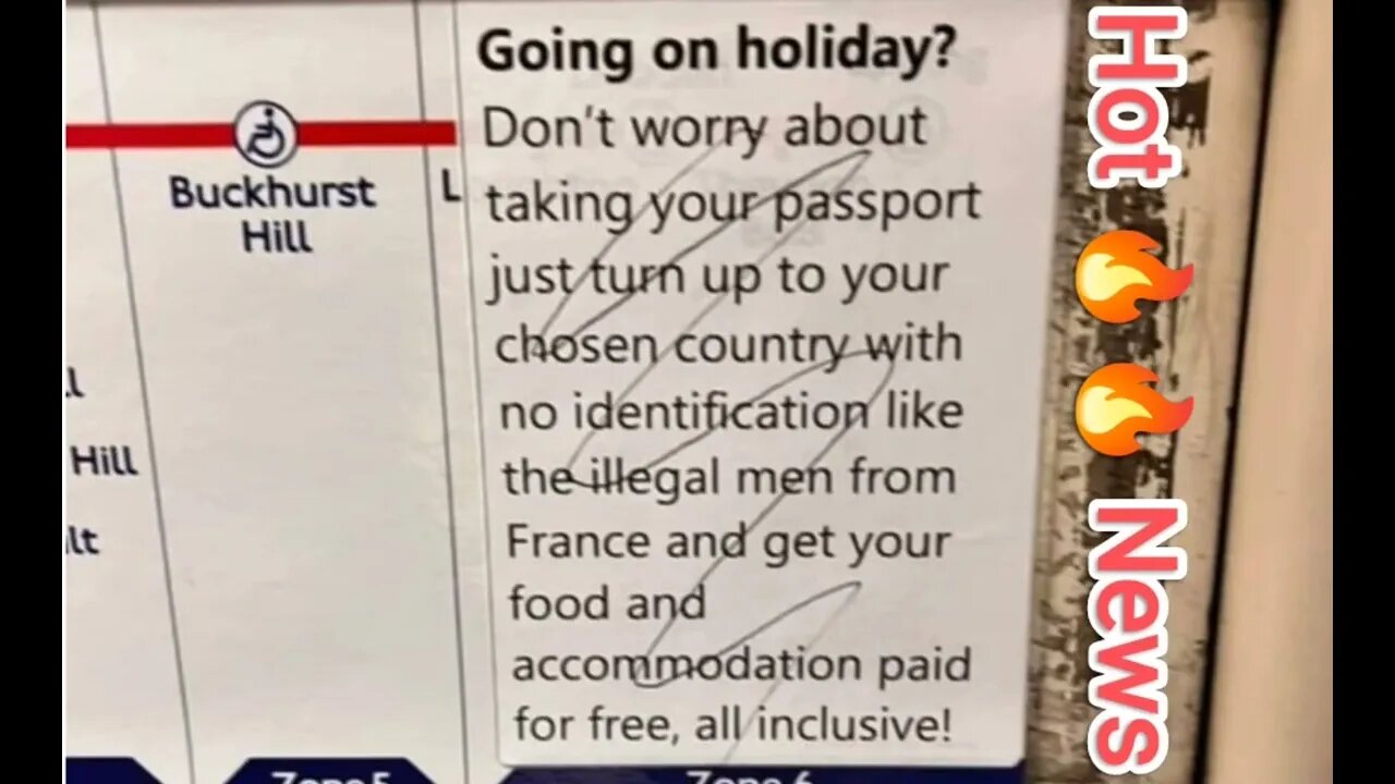 London Underground trains plastered in racist anti-asylum seeker posters