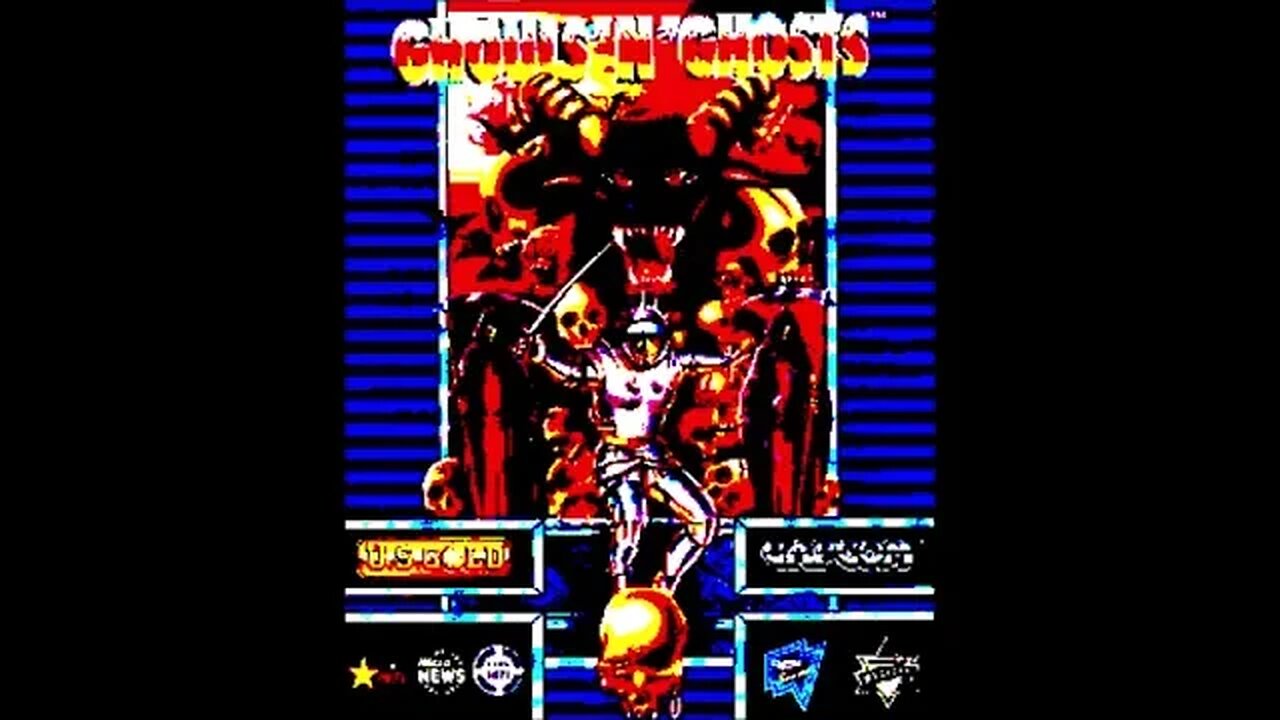GHOULS N GHOST - Stage One: "Graveyard Music" on AMIGA 500 by Tim Follin #Amiga500 #RetroVideoGames