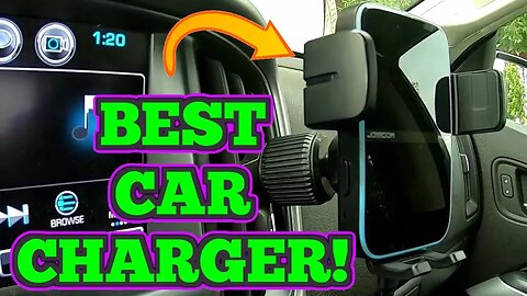 I Cant Get Enough Of This Wireless Charging Car Phone Mount!