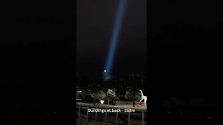 Nextorch T20L beamshot - amazing range! 😳🤯