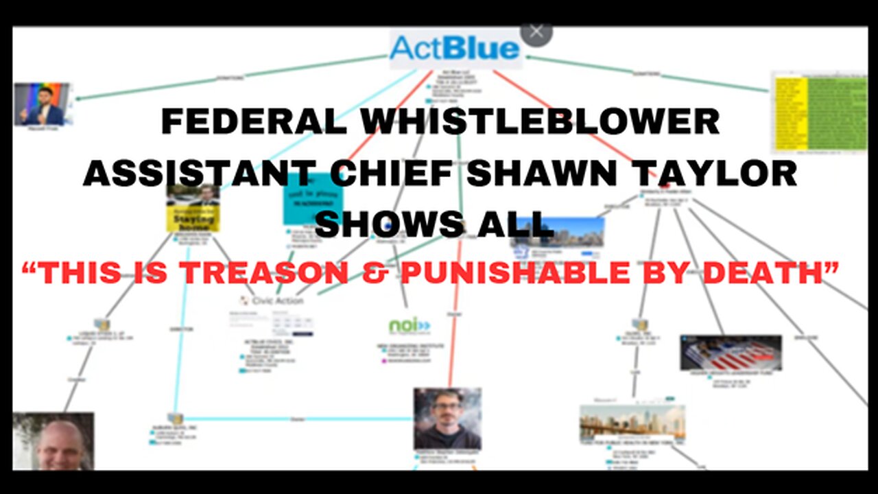 FEDERAL WHISTLEBLOWER ASSISTANT CHIEF SHAWN TAYLOR SHOWS ALL “THIS IS TREASON & PUNISHABLE BY DEATH”