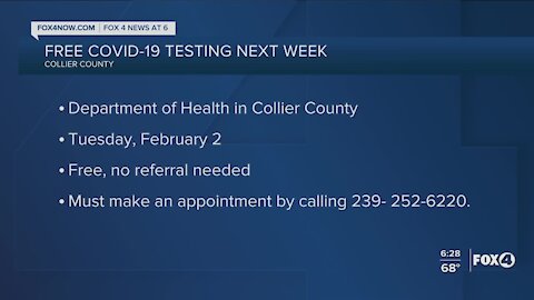 Collier County COVID testing next week