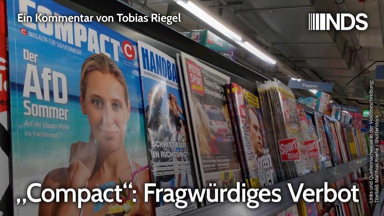 „Compact“: Fragwürdiges Verbot.Tobias Riegel@NDS🙈🐑🐑🐑 COV ID1984