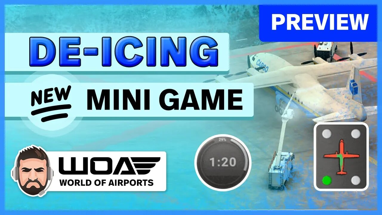 New Minigame Announced! De-icing is coming to World of Airports