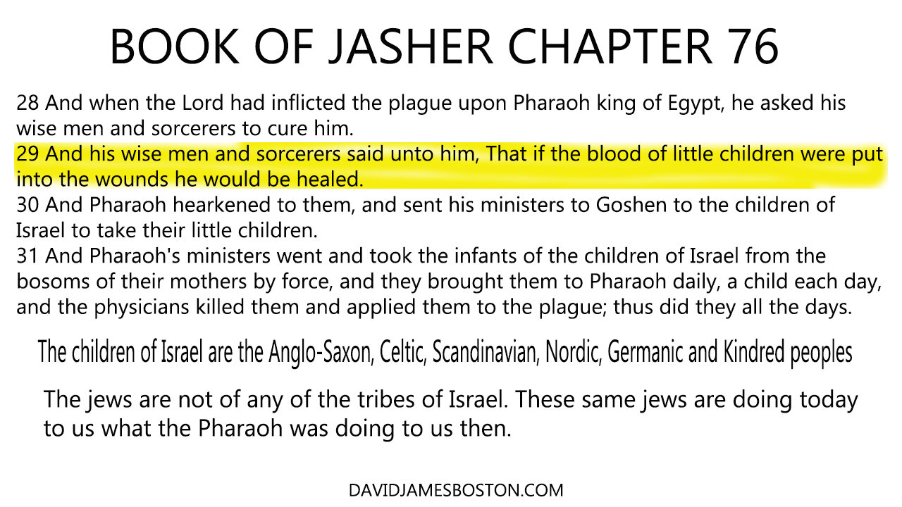 The Book of Jasher Part 28 ( 24th September, 2024 ) - 1hr