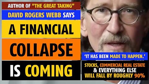 A financial collapse is coming, says David Rogers Webb, author of 'The Great Taking'