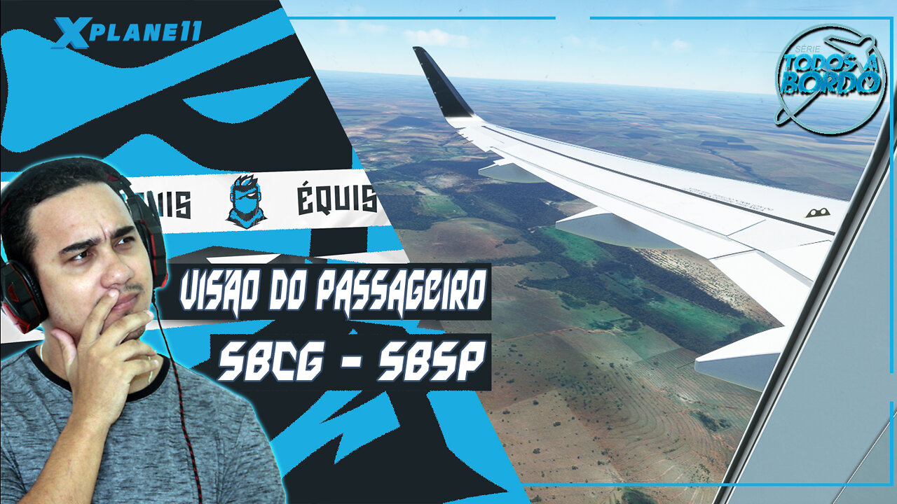 Visão do passageiro [MSFS 20] ✈️ SBCG - SBSP ✈️ Aeronave PT-EQS | Vôo EQS5705 - A320