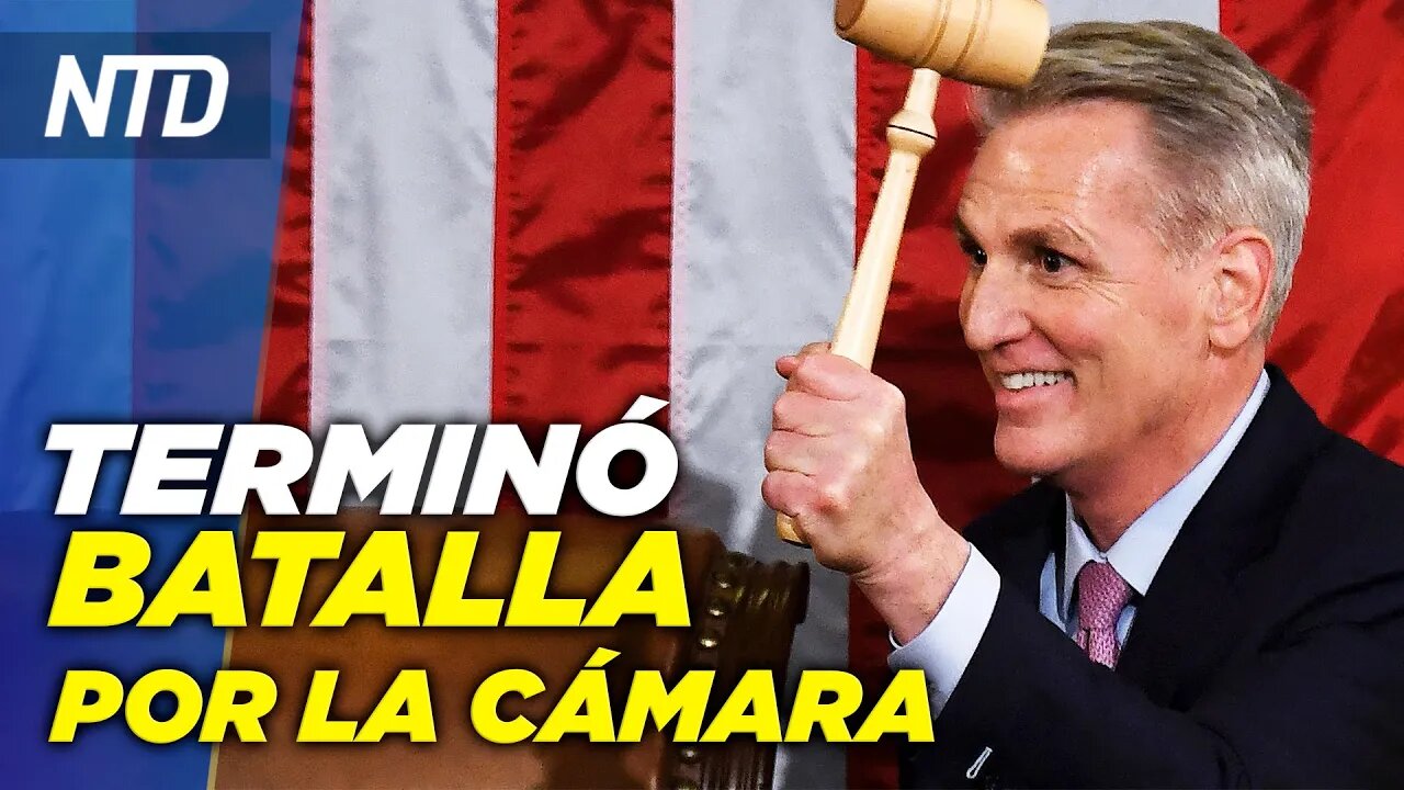 Kevin McCarthy nuevo presidente de la Cámara; Biden anuncia visita a la frontera NTD Resumen [7 ene]