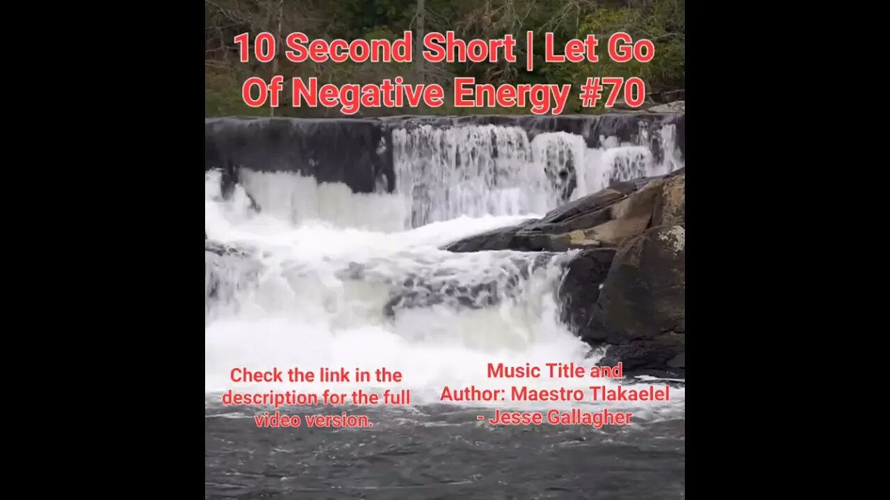 10 Second Short Of Let Go Of Negative Energy | #meditation #shorts #shortsvideo #waterfall #70