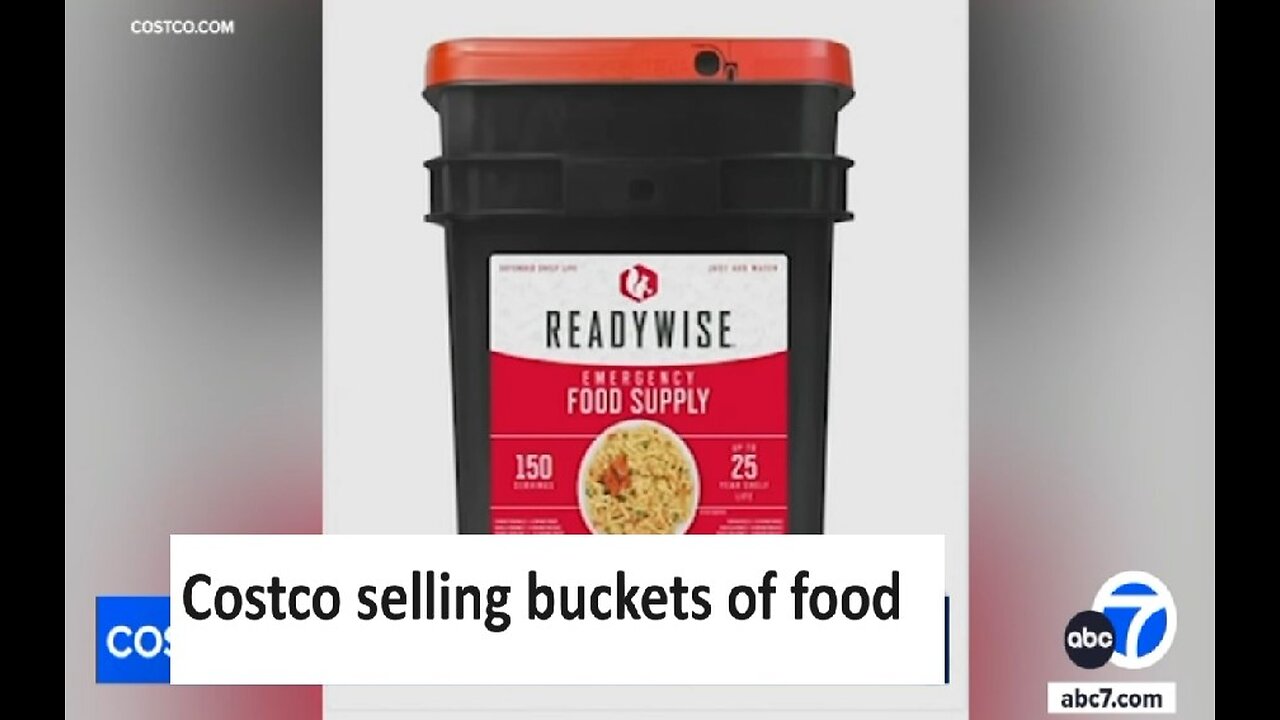 Costco selling 150 serving food buckets with 25yr shelf life