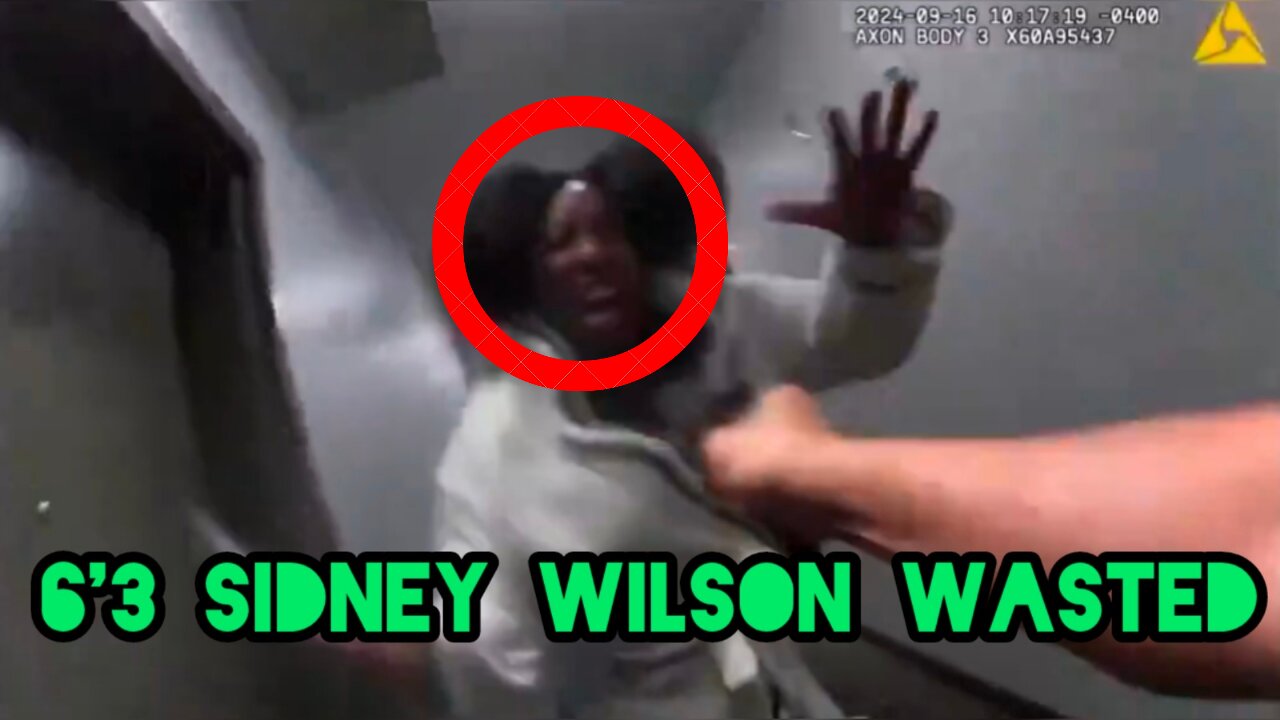 COP SHOOTS SIDNEY WILSON AFTER SHE ATTACKED HIM WITH A KNIFE, SIDNEY WAS 6'3 AND BUILT LIKE BIG MIKE