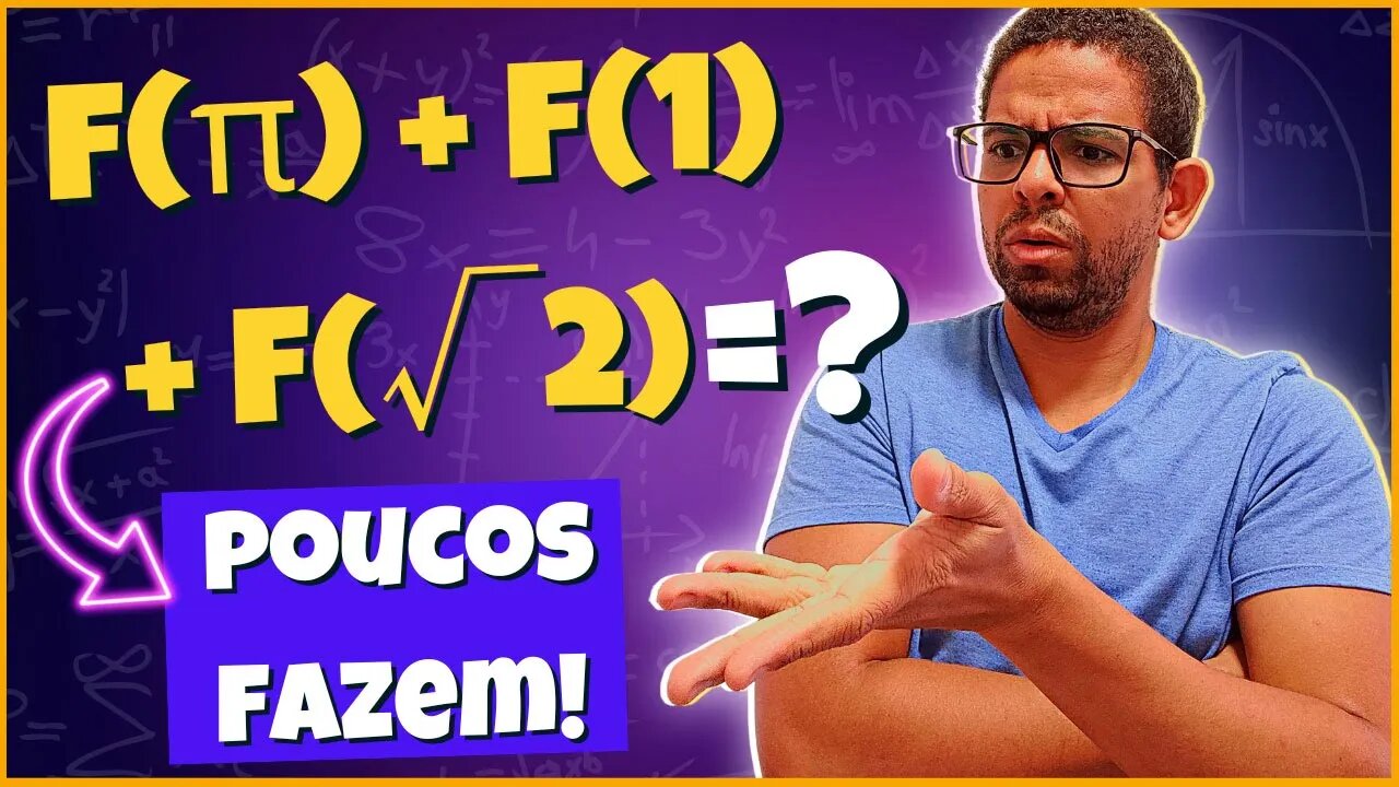 VEM APRENDER! POUCOS FAZEM ESSA QUESTÃO DE FUNÇÕES ! @Professor Theago