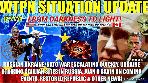 RUSSIA UKRAINE/NATO WAR ESCALATION, JUAN O SAVIN, DRONES/UAP’S, BIDEN PUPPET