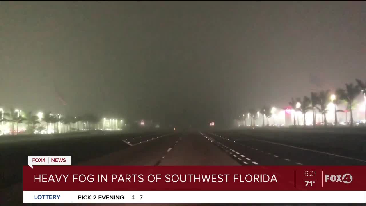 Tracking heavy fog in Southwest Florida