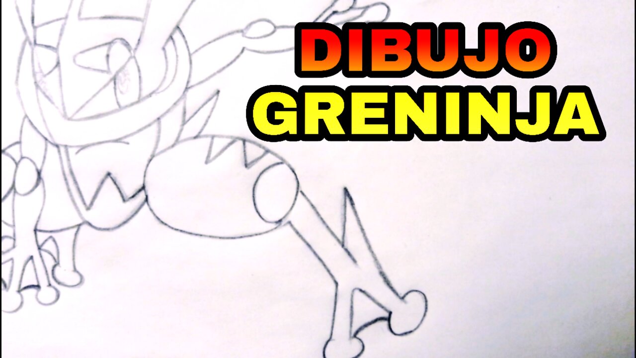 Cómo dibujar un Pokémon GRENINJA en rumble//cómo dibujar animaciones