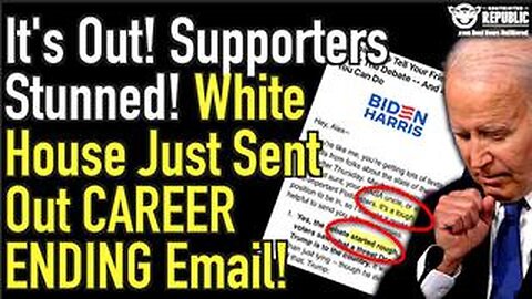 It’s Out - Supporters Stunned - White House Just Sent Out Career Ending Email - 7/3/24..