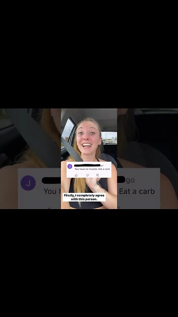 “You have no muscle. Eat a carb.”