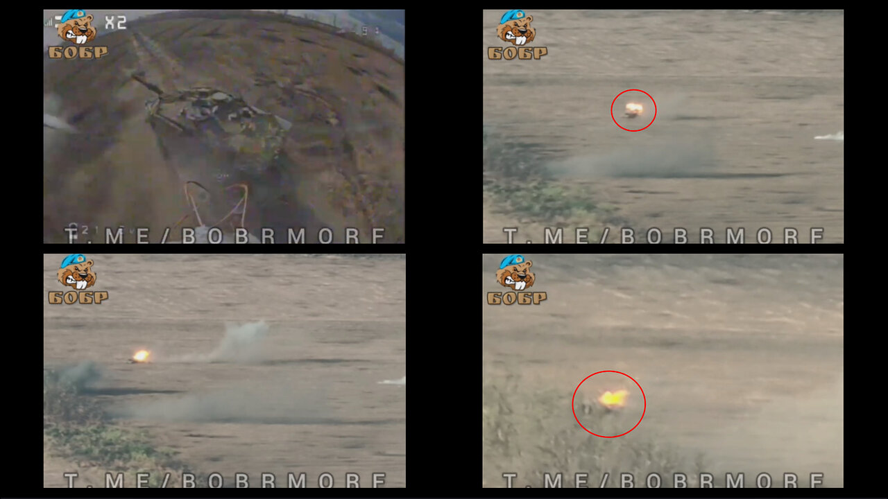 Zaporizhzhia area: Russian FPV drone hits and destroys Leopard 2A tank