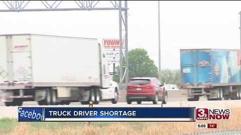 Truck drivers in demand in Omaha, nationwide