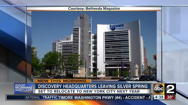 Discovery Communications to leave Maryland, moving to New York