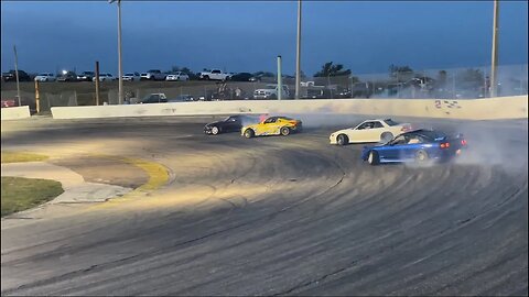 3 car tandem & my 2nd time drifting