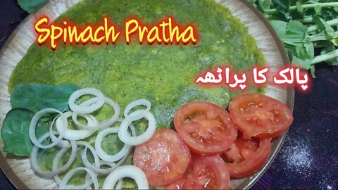 How to make spinach pratha || Vegetable Pratha