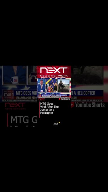 MTG Goes Viral After She Jumps In a Helicopter #shorts