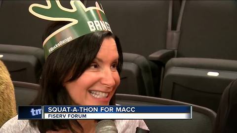 Karen Dalessandro squats in every seat in the Fiserv Forum for the MACC Fund