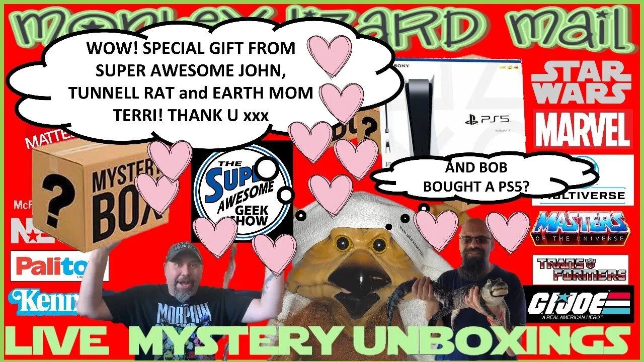 LIVE UNBOXING - SPECIAL GIFT FROM SUPER AWESOME GEEK FAMILY - THANK U xxx + PS5 AND MORE!