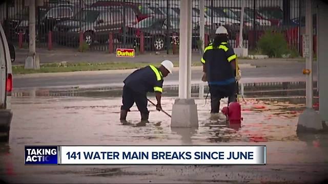 Detroit officials say increased heat is to blame for water main break uptick