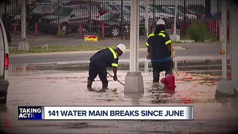 Detroit officials say increased heat is to blame for water main break uptick