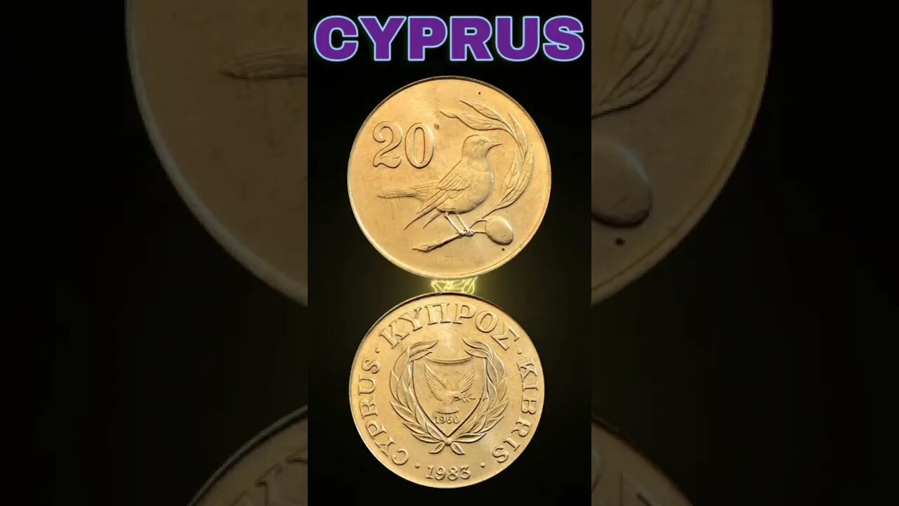 Cyprus 20 cents 1983.#shorts #coinnotesz
